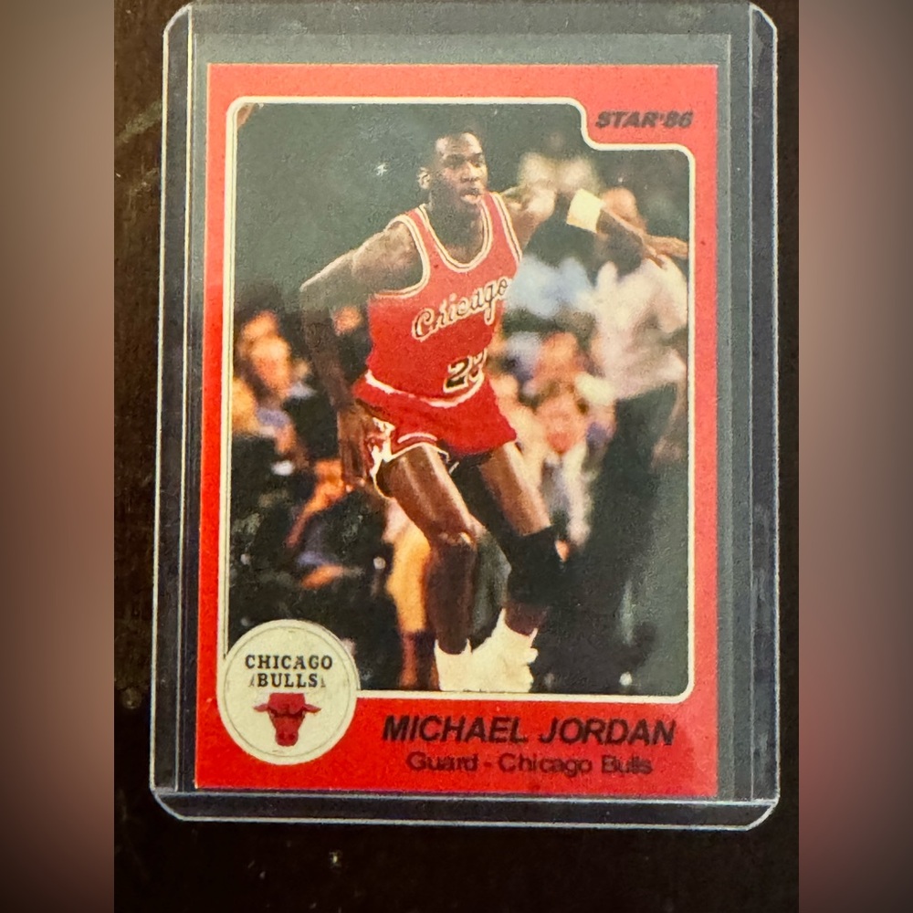1983–1984 Michael Jordan Rookie ( The Stars #117 ) Card rare and 100% authentic
